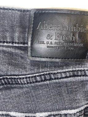 Abercrombie & Fitch Gray Washed Skinny Jeans